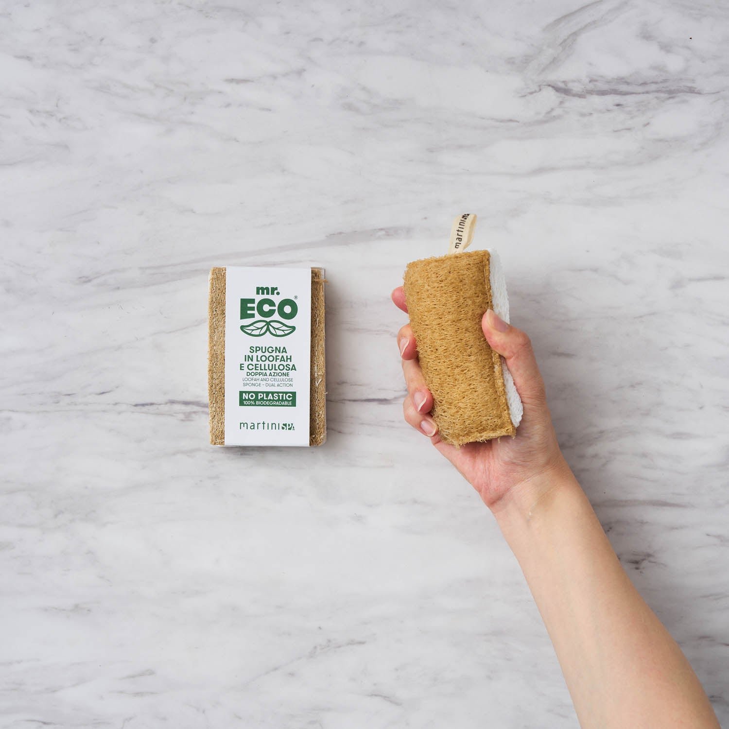 Mr.ECO(ミスターエコ) ヘチマ＆セルローススポンジ 7225MRE |キッチン