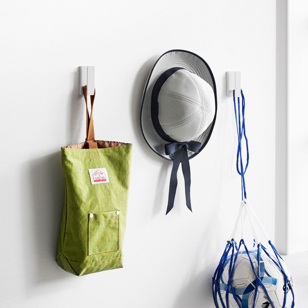 TOWER（タワー）ウォールフック 3個組 石こうボード壁対応 ホワイト