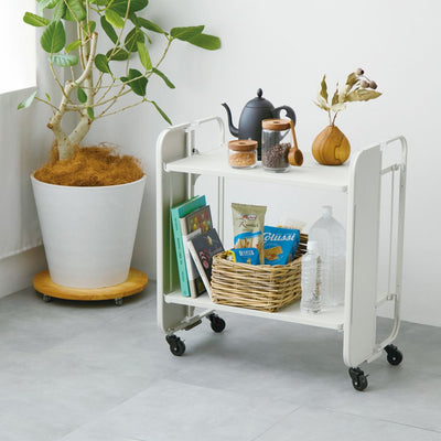 365methods HOME DECOR フォールディングトローリー ホワイト