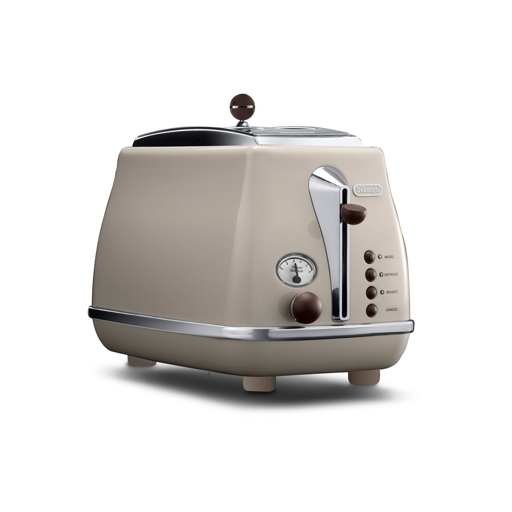 De'Longhi（デロンギ）アイコナ・ヴィンテージ コレクション ポップアップトースター ドルチェベージュ CTOV2003J-BG  |キッチン用品通販サイト Y.YACHT STORE