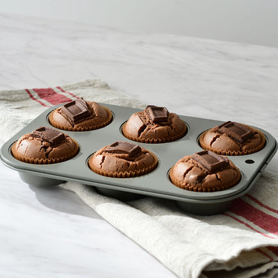 富士ホーロー ベイクウェアー マフィンパンケーキ型 6P