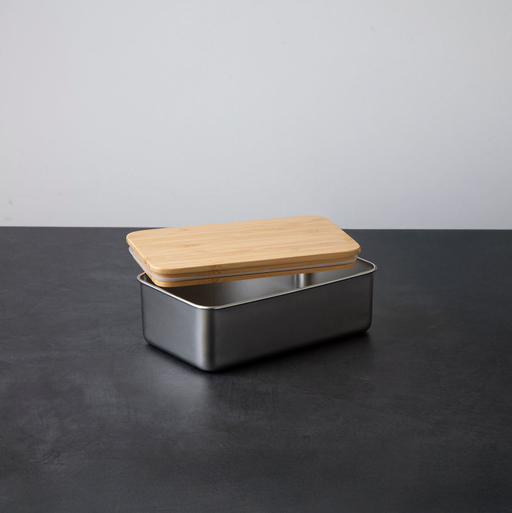 ののじ ステンレスランチボックス レクタングル シルバー NLR0950-SB