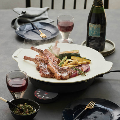 recolte(レコルト) 卓上IH クッキンググリドル グレー