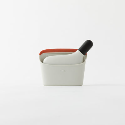 OXO(オクソー) コンパクトダストパン&ブラシセット オレンジ