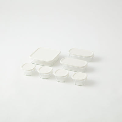 iwaki(イワキ) パック&レンジ 角型7点セット ホワイト