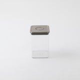 OXO(オクソー) ステンレスポップコンテナ 米びつセット (ビッグスクエアミディアム+ライスカップ)(3.6kg保存)【当店限定】
