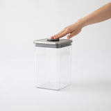 OXO(オクソー) ステンレスポップコンテナ 米びつセット (ビッグスクエアミディアム+ライスカップ)(3.6kg保存)【当店限定】