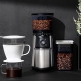OXO(オクソー) ステンレスポップコンテナ コーヒー&ティー レクタングルショート コーヒースクープ付
