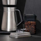 OXO(オクソー) ステンレスポップコンテナ コーヒー&ティー レクタングルショート コーヒースクープ付