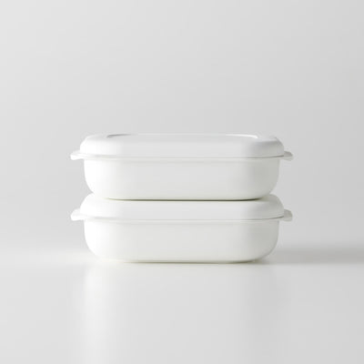 marna(マーナ) 極 冷凍ごはん容器 大 ホワイト 2個セット