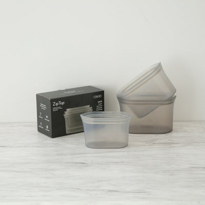 【まとめ買い】ZIP TOP(ジップトップ) ディッシュ3点セット グレー