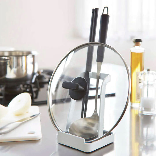 tower（タワー）お玉&鍋ふたスタンド ホワイト 02248