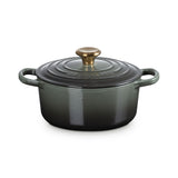 LE CREUSET(ル・クルーゼ)  シグニチャー ココット・ロンド 18cm タイム (ゴールドツマミ)