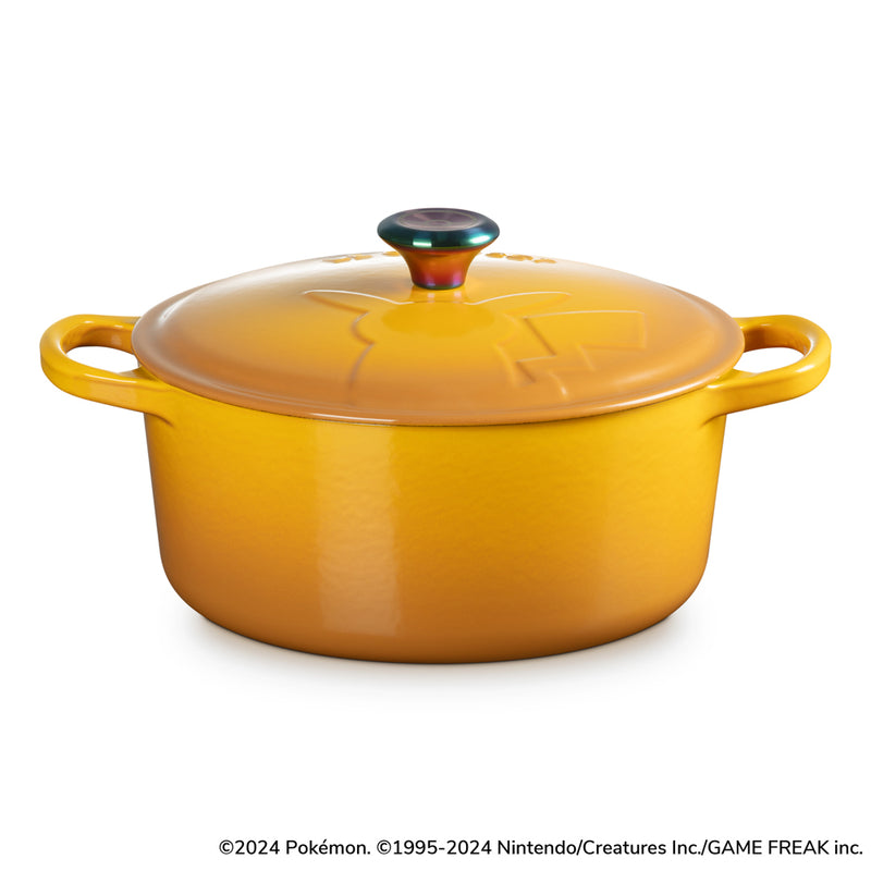 LE CREUSET（ル・クルーゼ）ポケモン シグニチャー ココット・ロンド 22cm ネクター (イリディセントツマミ)