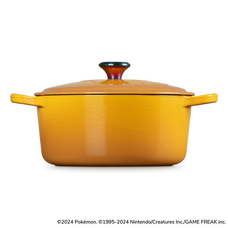 LE CREUSET（ル・クルーゼ）ポケモン シグニチャー ココット・ロンド 22cm ネクター (イリディセントツマミ)