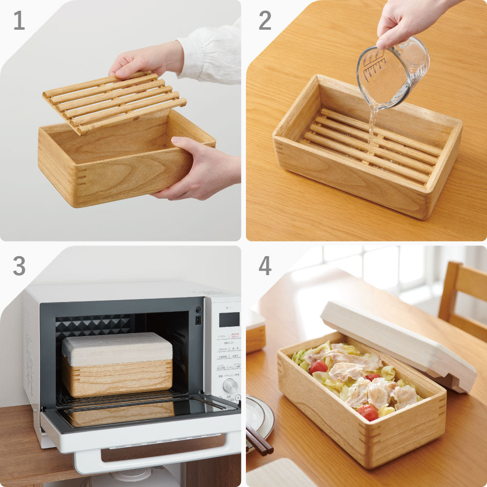 kirisai キリサイ 桐のレンジでむし鉢　新品未使用　未開封 kirisai(キリサイ) 桐のレンジでむし鉢 OSM-1 |キッチン用品通販サイト