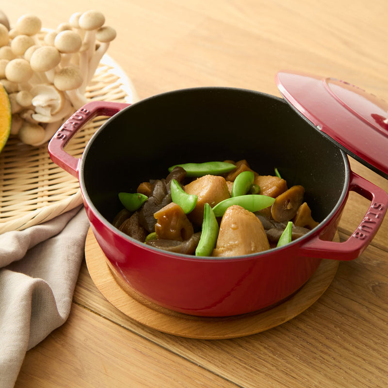 STAUB(ストウブ） Wa-NABE（ワナベ）M 18cm ボルドー