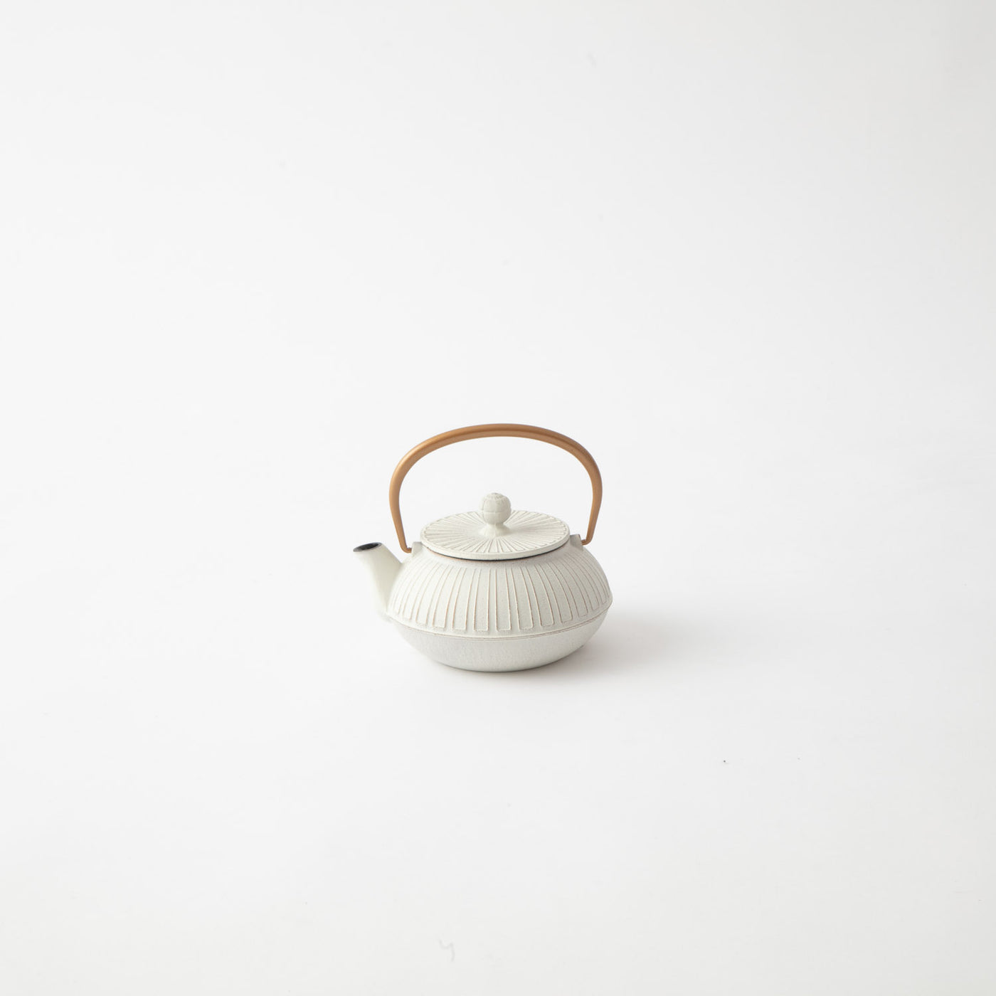 岩鋳 急須5型菊 金/麻色 (取手ゴールド) 44150 |キッチン用品通販