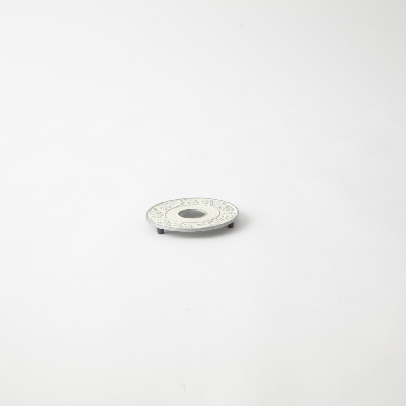 岩鋳 釜敷 丸 サクラ 銀/麻色 |キッチン用品通販サイト Y.YACHT