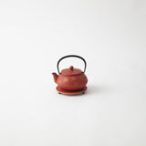 岩鋳  釜敷 カエデ 金/赤茶