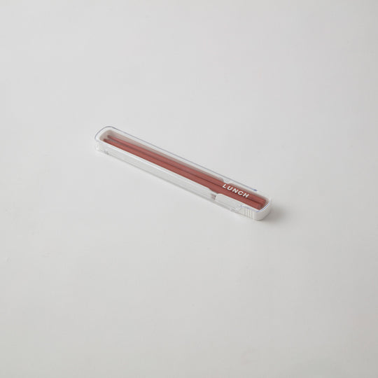 YELLOW STUDIO(イエロースタジオ) ’24time for LUNCH(’24タイムフォーランチ) 箸&ケース レッド