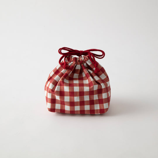 YELLOW STUDIO(イエロースタジオ) ’24time for LUNCH(’24タイムフォーランチ) 保冷ランチ巾着 レッド