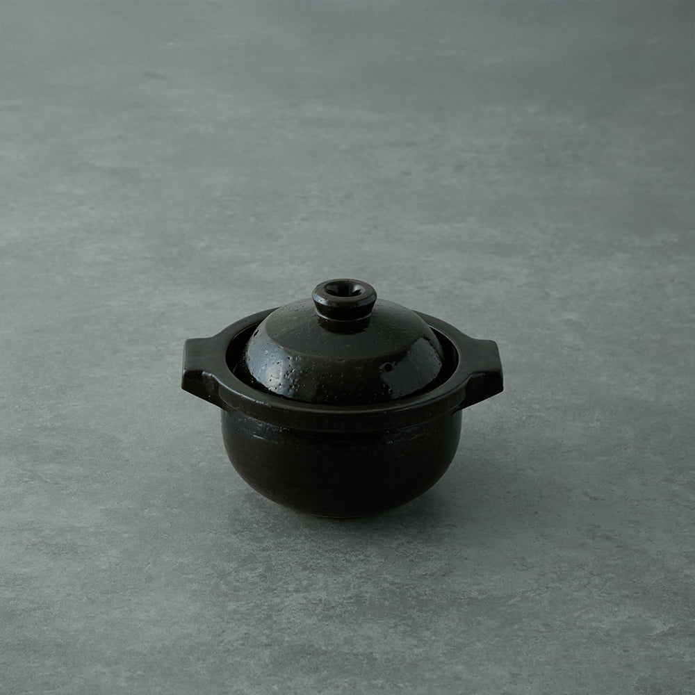 にちにち道具 ごはん鍋 3合炊き （黒飴釉） |キッチン用品通販サイト Y