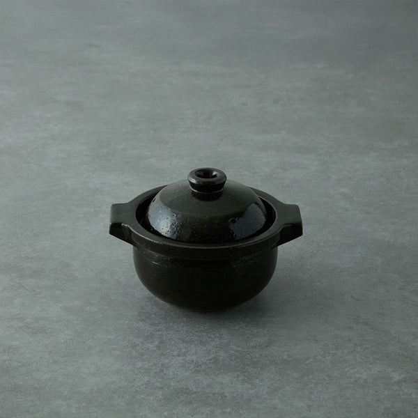にちにち道具 ごはん鍋 3合炊き （黒飴釉）
