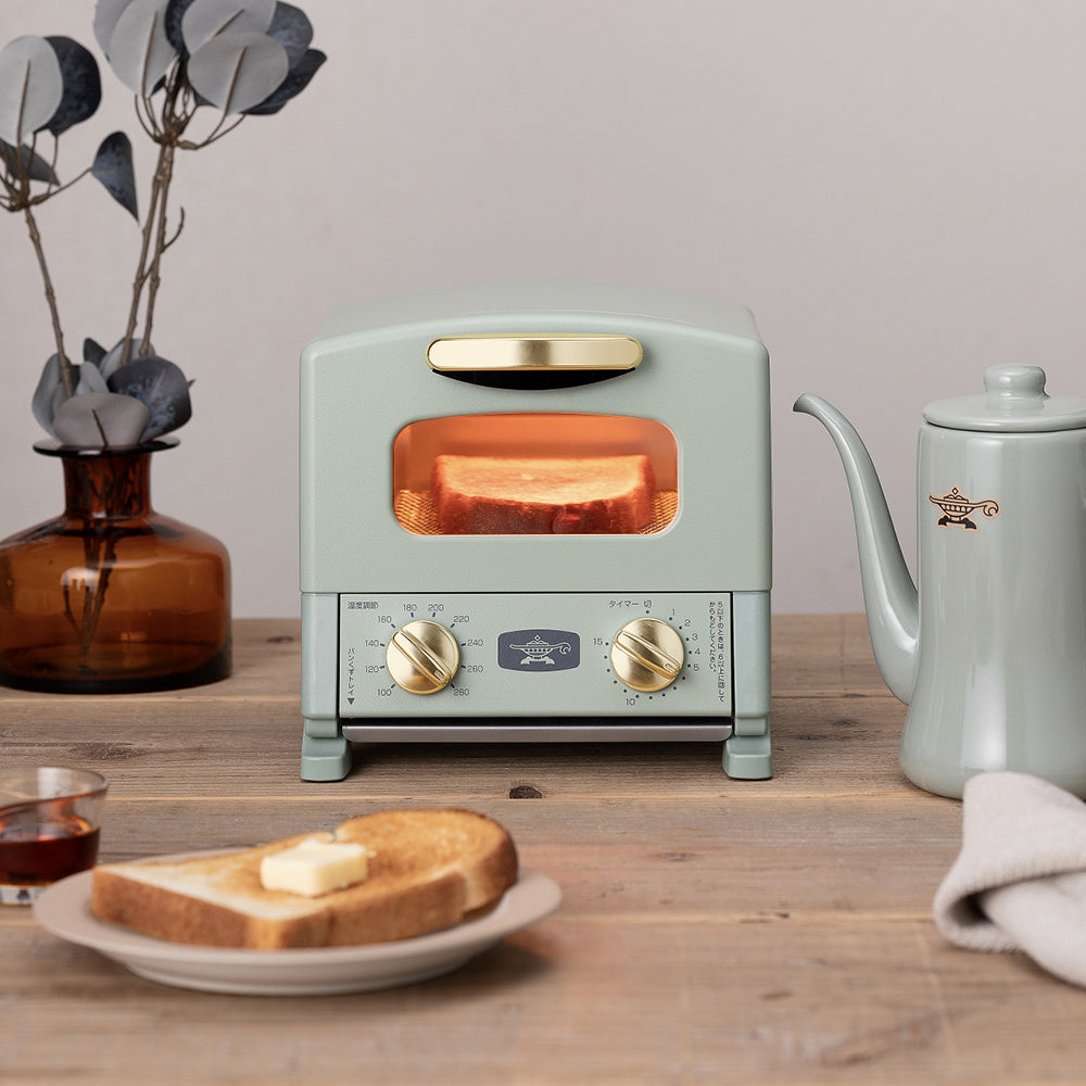 アラジン トースター グラファイトトースター 1枚焼き CAT-G8A 送料無料 / Aladdin トースト 食パン コンパクト 省スペース ハイパワー レシピブック付き 一人暮らし 二人暮らし 新生活 キッチン家電 調理家電 千石 JGS Aladdin(アラジン) 1枚焼き グラファイトトースター グリーン CAT-G8A