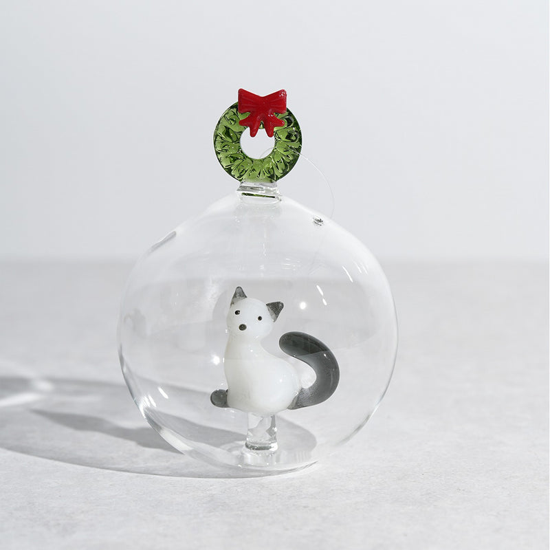 ICHENDORF MILANO(イッケンドルフ ミラノ) タビーキャット クリスマスエディション クリスマスボール キャット＆リース