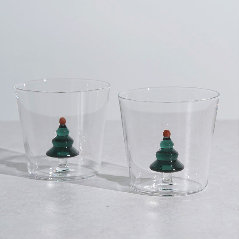 ICHENDORF MILANO(イッケンドルフ ミラノ) ウッドランドテイルズ タンブラー ツリー ペトロール 2個セット