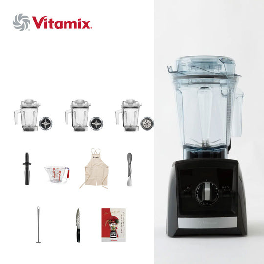 【福袋】Vitamix (バイタミックス) アセント A2500i ブラック 2026 HAPPY BAG＜本体＋付属品10点セット＞