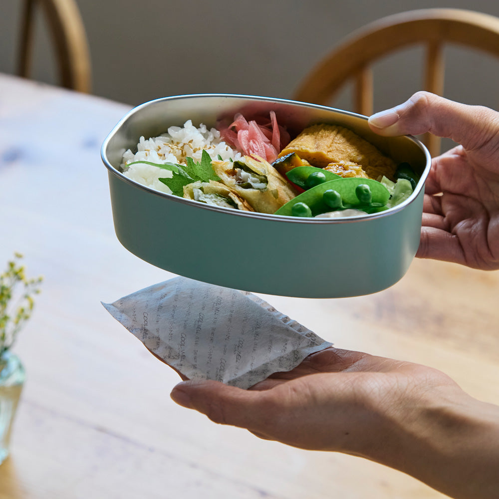 ののじ ステンレスランチボックス オーバル グリーン NLD0600-GB