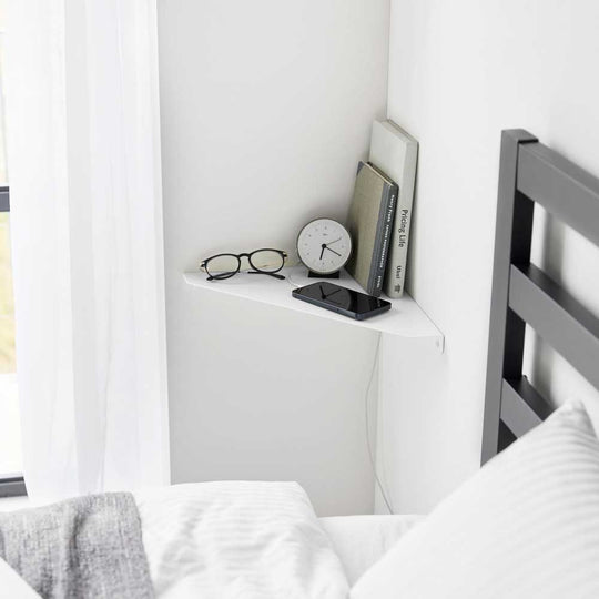 tower（タワー）ウォールコーナーシェルフ Ｌ 石こうボード壁対応 ホワイト