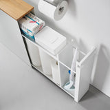 TOWER（タワー）隠せるトイレ引き出し収納 ホワイト