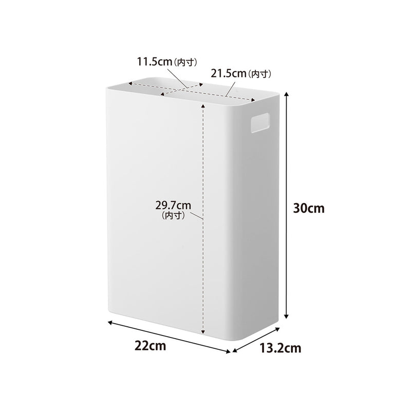 tower（タワー）ウォールトラッシュカン ７Ｌ 石こうボード壁対応 ホワイト