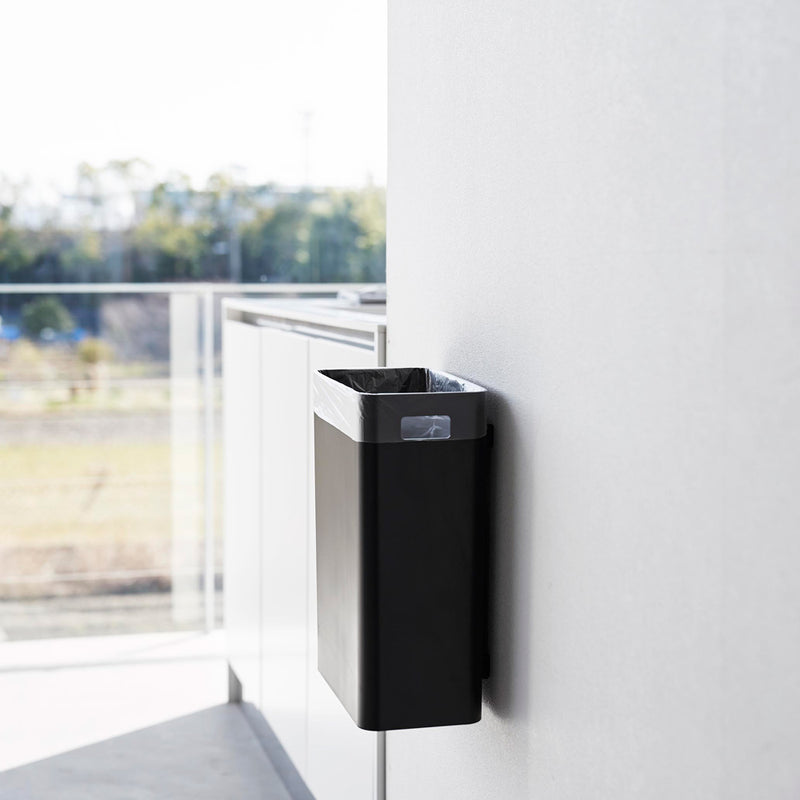 tower（タワー）ウォールトラッシュカン ７Ｌ 石こうボード壁対応 ブラック