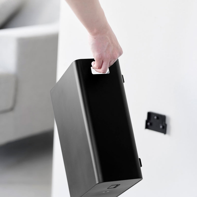 tower（タワー）ウォールトラッシュカン ７Ｌ 石こうボード壁対応 ブラック