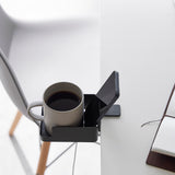 tower（タワー）テーブル横スマートフォン＆コップホルダー ブラック