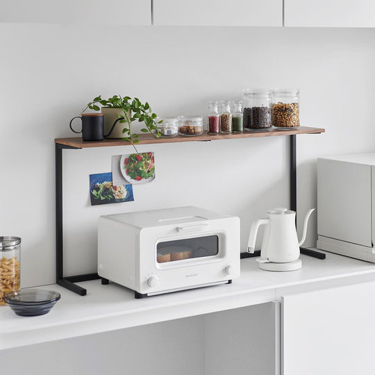 tower（タワー）キッチンカウンター上棚 ブラック