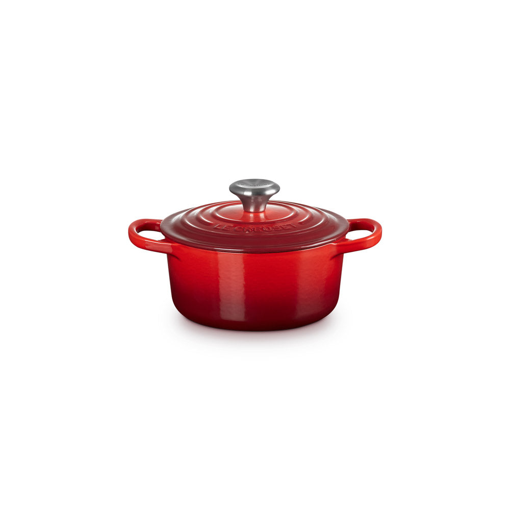 【美品】LE CREUSET　グリル ロンド チェリーレッド　26cm LE CREUSET(ル・クルーゼ) ココット・ロンド チェリーレッド |キッチン