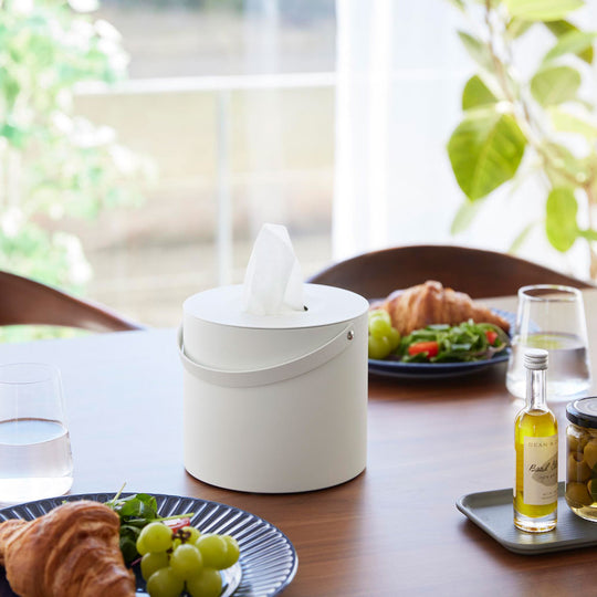 tower（タワー）ハンドル付きティッシュケース ホワイト