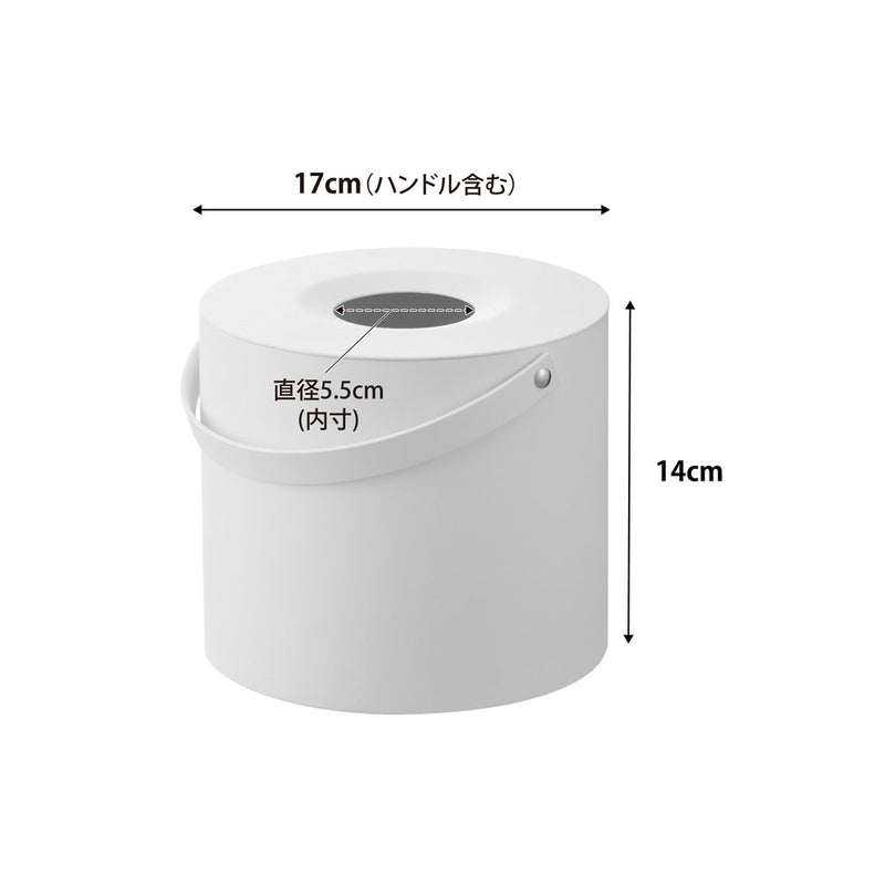 tower（タワー）ハンドル付きティッシュケース ホワイト