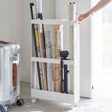 tower（タワー）キャスター付き長物収納スリムワゴン ホワイト