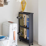 tower（タワー）キャスター付き長物収納スリムワゴン ブラック