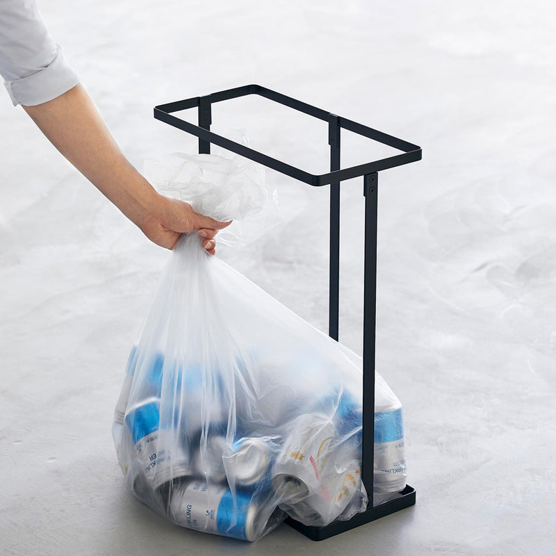 TOWER（タワー）スリム蓋付き分別ゴミ袋ホルダー 45L 横開き ブラック