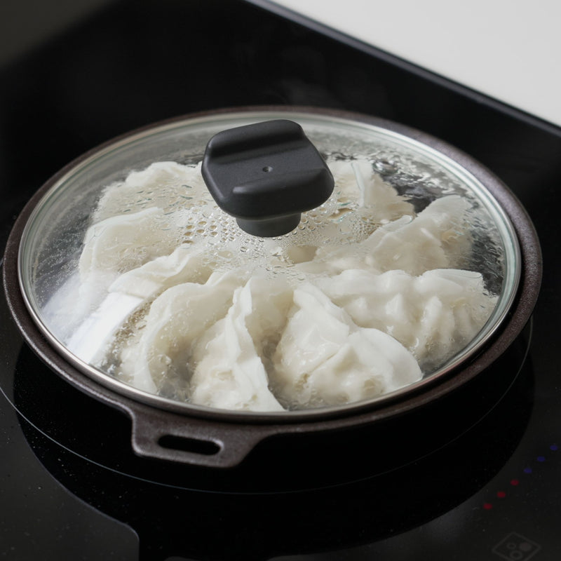 蓋物オブジェ専用です TANZO フライパン専用ガラス蓋 (蒸気穴付き) TZ-FPG18 |キッチン用品