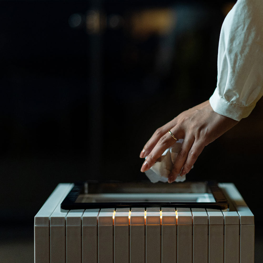 Zita（ジータ）ダストボックス SQUARE ホワイト |キッチン用品