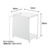 TOWER（タワー）蓋付き目隠し分別ダストワゴン 45L 2分別 ホワイト