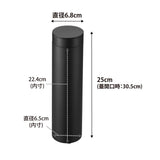 tower（タワー）ボトル型蓋付きティッシュケース ブラック
